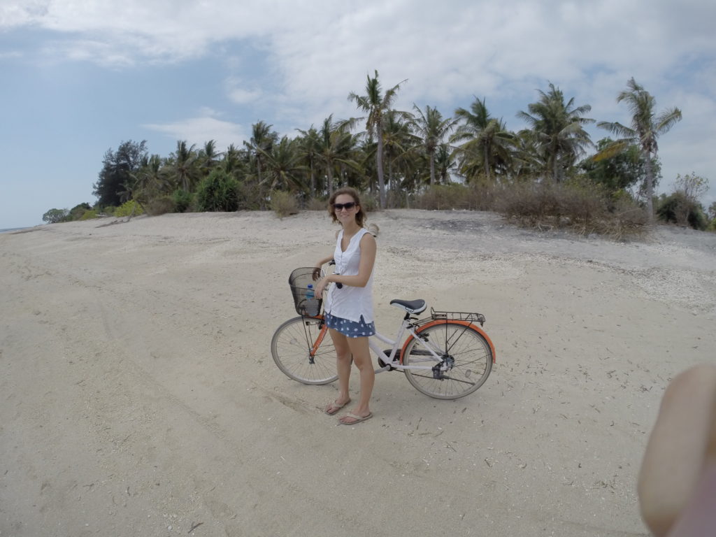 Cycling around Gili Air