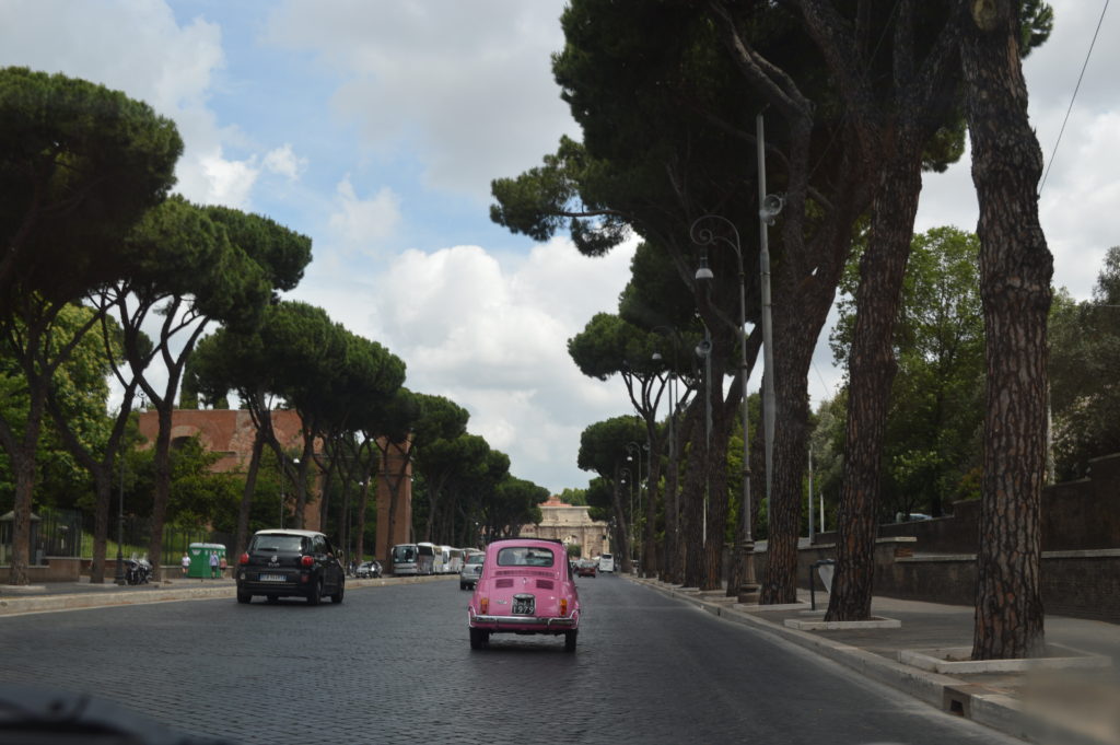 Fiat 500 tour Rome