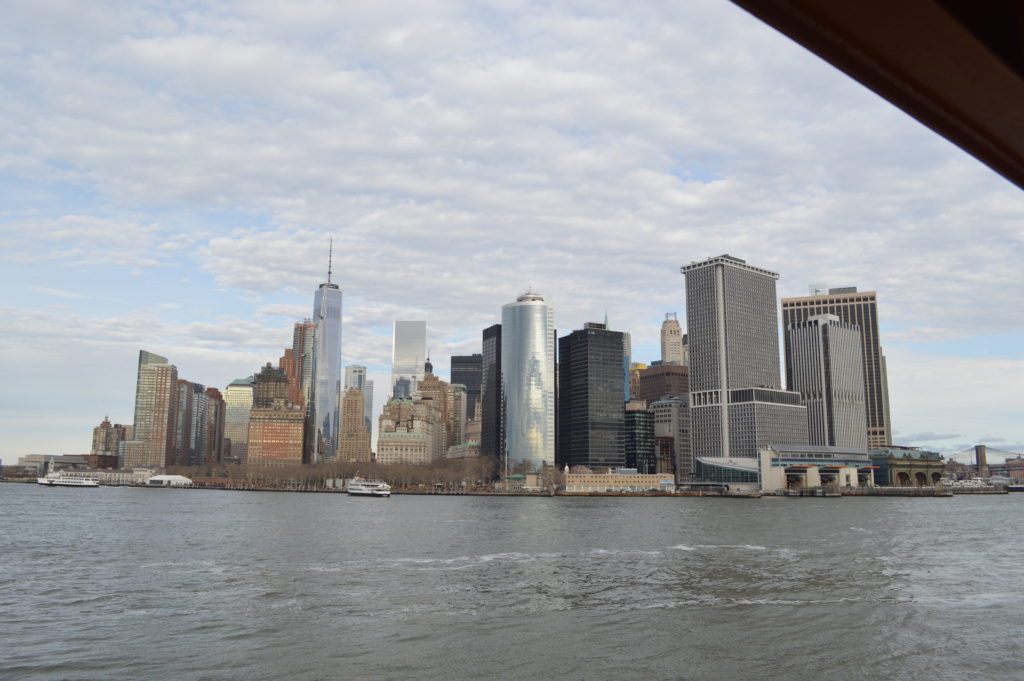 View of Manhattan from the Staten island ferry