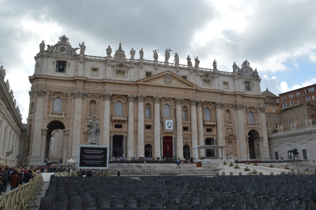 Front of St Peter's Basilica 
