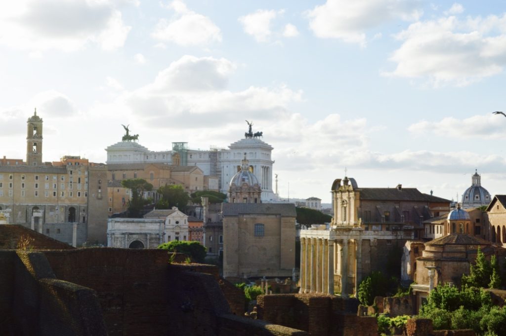 View of Rome from Palatine hill